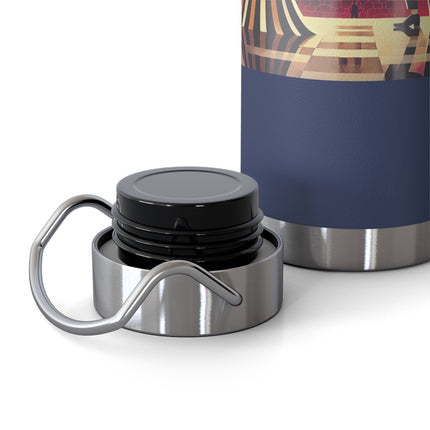 Art Deco Valentine's Romance Copper Vacuum Insulated Bottle, 22oz