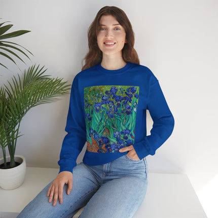 Irises by Vincent Van Gogh Heavy Blend™ Crewneck Sweatshirt