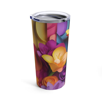 The Graceful Freesia Tumbler 20oz