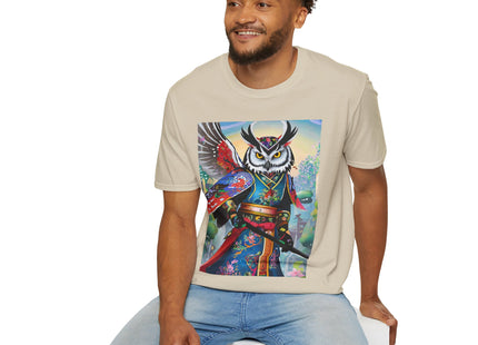 Cyberpunk Samurai Owl Softstyle T-Shirt