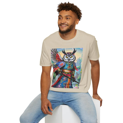 Cyberpunk Samurai Owl Softstyle T-Shirt