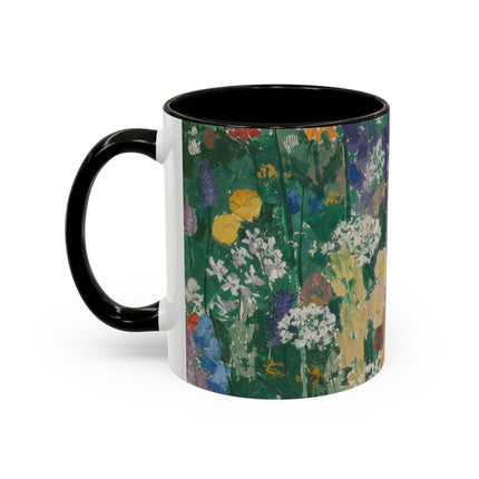 Flowers on the Mountain by August Babberger Colorful Mugs (11oz, 15oz)