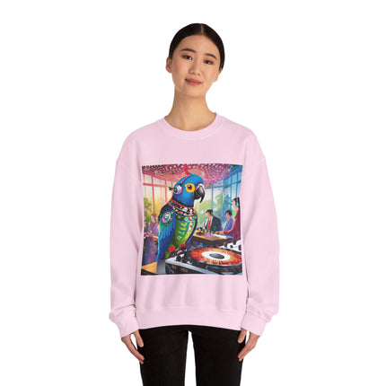 Parrot DJ Unisex Heavy Blend™ Crewneck Sweatshirt