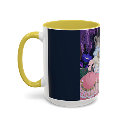 The Moonlit Garden Serenade Colorful Mugs – Art Deco Musical Elegance