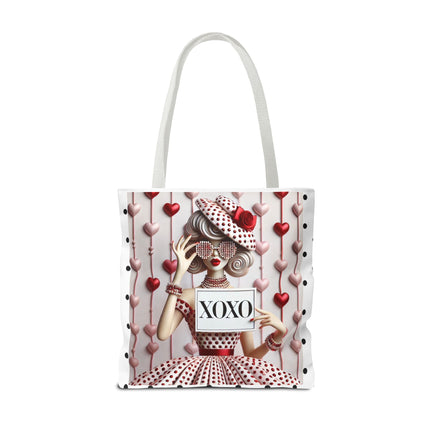 Fashionably Yours, XOXO Tote Bag (AOP)