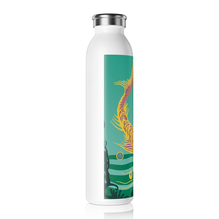 Golden Serenity Slim Water Bottle