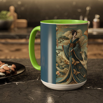 Butterfly Empress Colorful Mug – Graceful Butterflies & Timeless Elegance