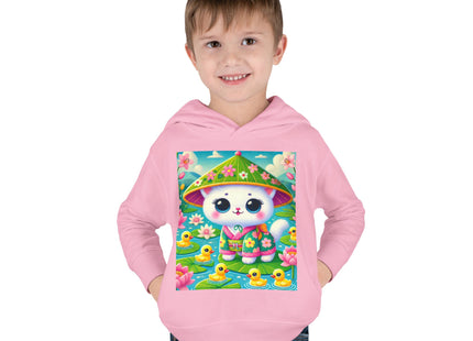 Lily Pond Stroll Toddler Pullover Fleece Hoodie