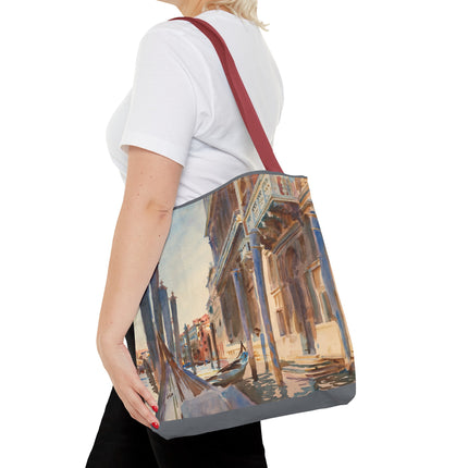 Gondola Moorings on the Grand Canal by John Singer Sargent Tote Bag (AOP)