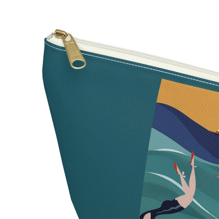 Summer Splash Cosmetic Bag – Carefree Beach Joy & Mid-Century Fun