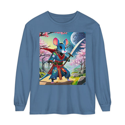 Cyber Samurai Rat Long Sleeve T-Shirt