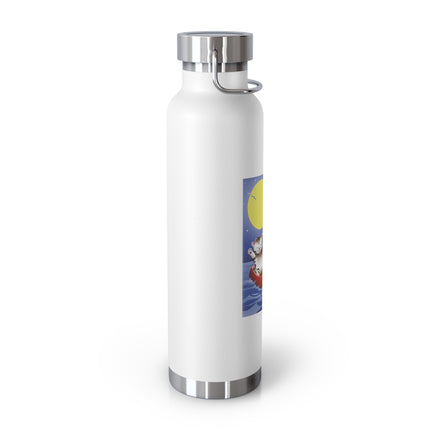 Embarking on a Moonlit Journey Copper Vacuum Insulated Bottle, 22oz
