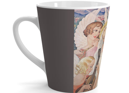 Madonna with Child Surrounded by Musical Angels by Gerda Wegener Latte Mug