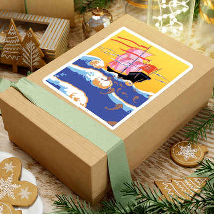 Golden Seas and Whimsical Dreams Kiss-Cut Stickers (4 Sizes)