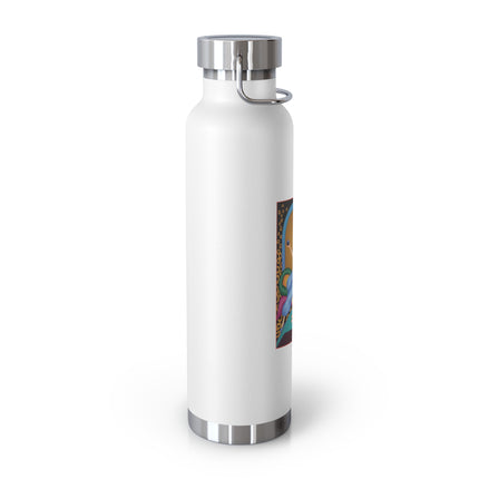September & Sapphire (from the Gem Series) by Sofia Chiostri Copper Vacuum Insulated Bottle, 22oz