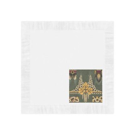 La décoration moderne dans le textile Pl. 2 by Gaston Charlet Placemat White Coined Napkins