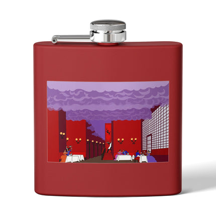 Midnight Toast Flask – Parisian Romance & Art Deco Charm