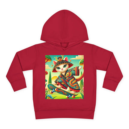 Dragon Dance on Wheels Toddler Pullover Fleece Hoodie