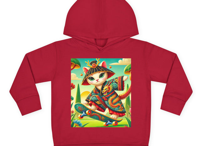 Dragon Dance on Wheels Toddler Pullover Fleece Hoodie