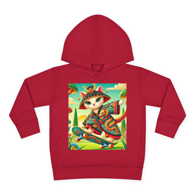 Dragon Dance on Wheels Toddler Pullover Fleece Hoodie