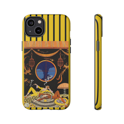 Falbalas et fanfreluches La paresse (Laziness) by George Barbier Phone Cases