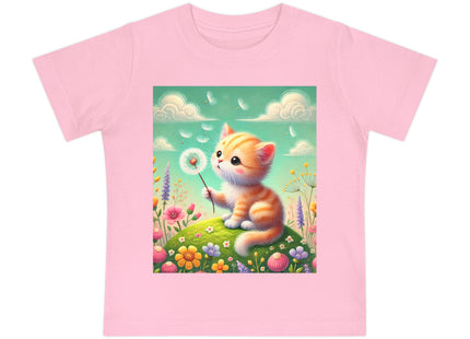 Kitten’s Whispers of Spring Baby Short Sleeve T-Shirt