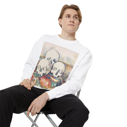 The Three Skulls by Paul Cézanne Garment-Dyed Sweatshirt