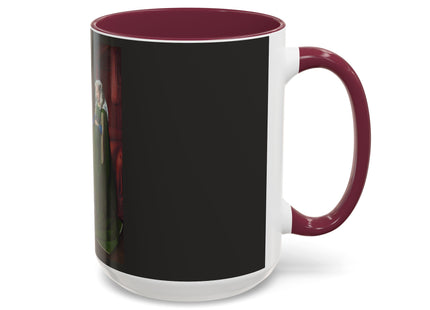 Arnolfini Portrait by Jan Van Eyck Colorful Mugs (11oz, 15oz)
