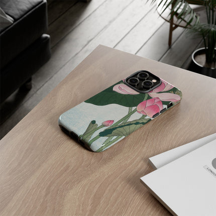 Blooming Lotus Flowers by Ohara Koson Phone Cases