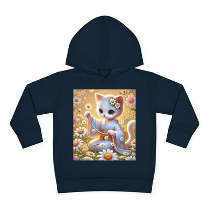 Daisy Chain Whimsy Toddler Pullover Fleece Hoodie