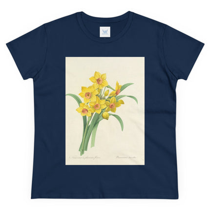 Choix des plus belles fleurs, Plate 052 by Pierre Joseph Redouté  Women's Midweight Cotton Tee