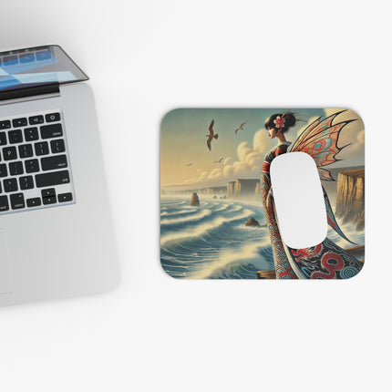 The Coastal Fairy Mouse Pad – Serene Grace & Oceanic Magic