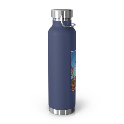 Periwinkle Painting the Petals by Ida Outhwaite Copper Vacuum Insulated Bottle, 22oz