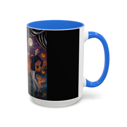 🏹🎃 Cupid's Arrow At Pumpkin Moon Manor Colorful Mug – Romantic Halloween Charm