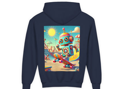 Skate Park Robot Youth Heavy Blend Hooded Sweatshirt
