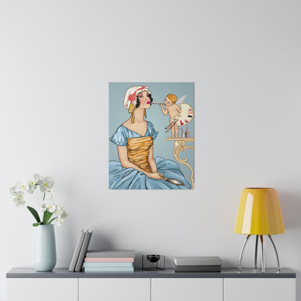 The Fairy’s Reflection – A Vintage Portrait of Charm