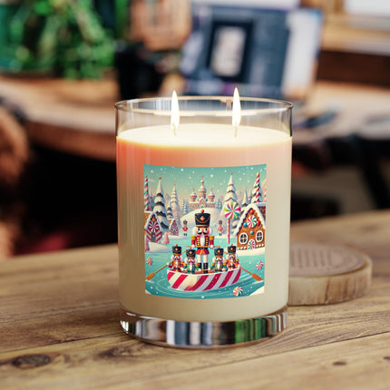 The Nutcracker's Candy-Striped Adventure Scented Candle - Full Glass, 11oz