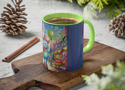 Monster Parade Madness Colorful Mugs, 11oz