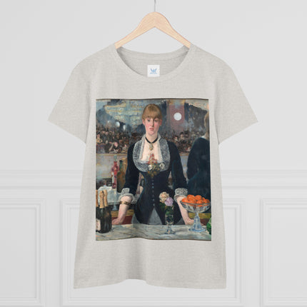 A Bar at the Folies-Bergère by Edouard Manet Women's Midweight Cotton Tee