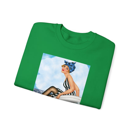 Playful Waves and Fashion Follies Heavy Blend™ Crewneck Sweatshirt