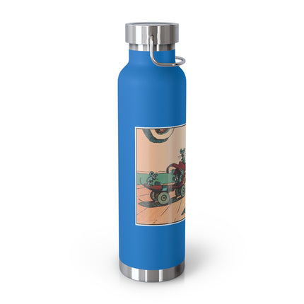 Mischievous Mice on Wheels Copper Vacuum Insulated Bottle, 22 oz