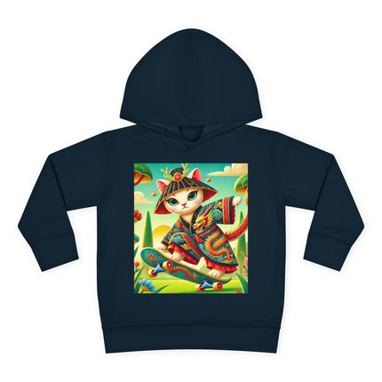 Dragon Dance on Wheels Toddler Pullover Fleece Hoodie