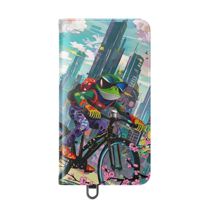 🐸🚵 Cyberpunk Frog Flip Case – High-Tech Adventure & Neon Velocity