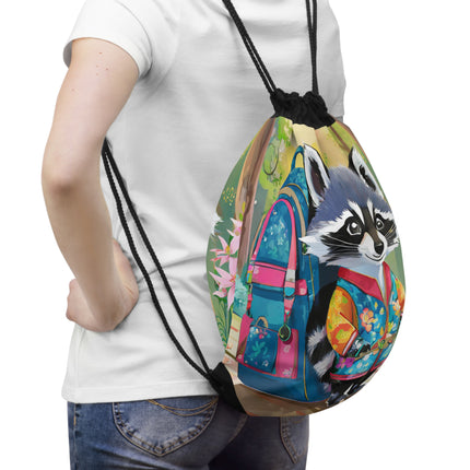 Baby Racoon Drawstring Bag