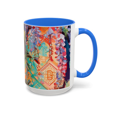 Golden Wisteria Symphony Colorful Mugs (11oz, 15oz)