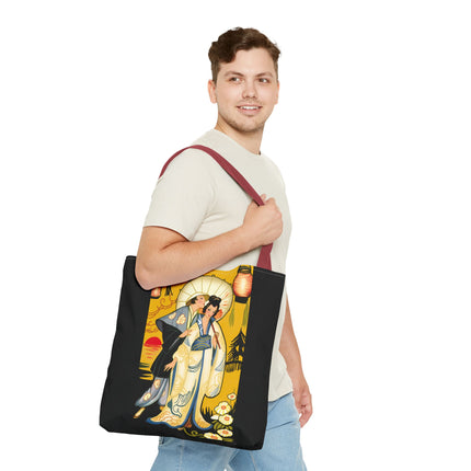 Golden Embrace Tote Bag (AOP)