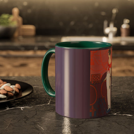 L’Entracte by Georges Lepape Colorful Mugs (11oz, 15oz)