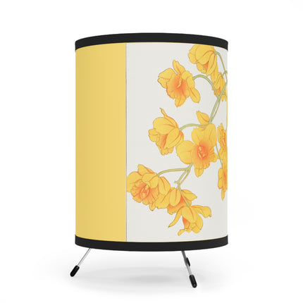 Golden Bow Orchid by Tanigami Kônan Tripod Lamp