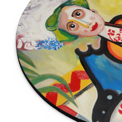 A Mulher by Amadeo de Souza-Carosa Mouse Pad, Round and Rectangle