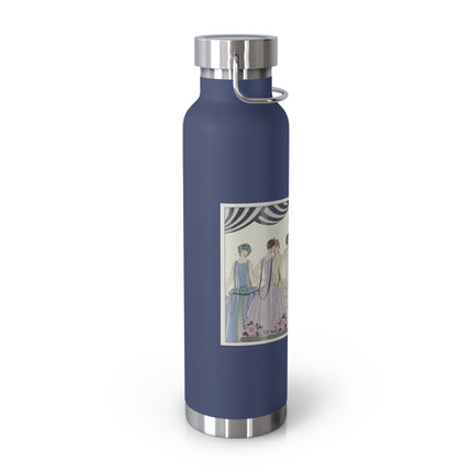 Visez au coeur, belles dames! by George Barbier Copper Vacuum Insulated Bottle, 22oz